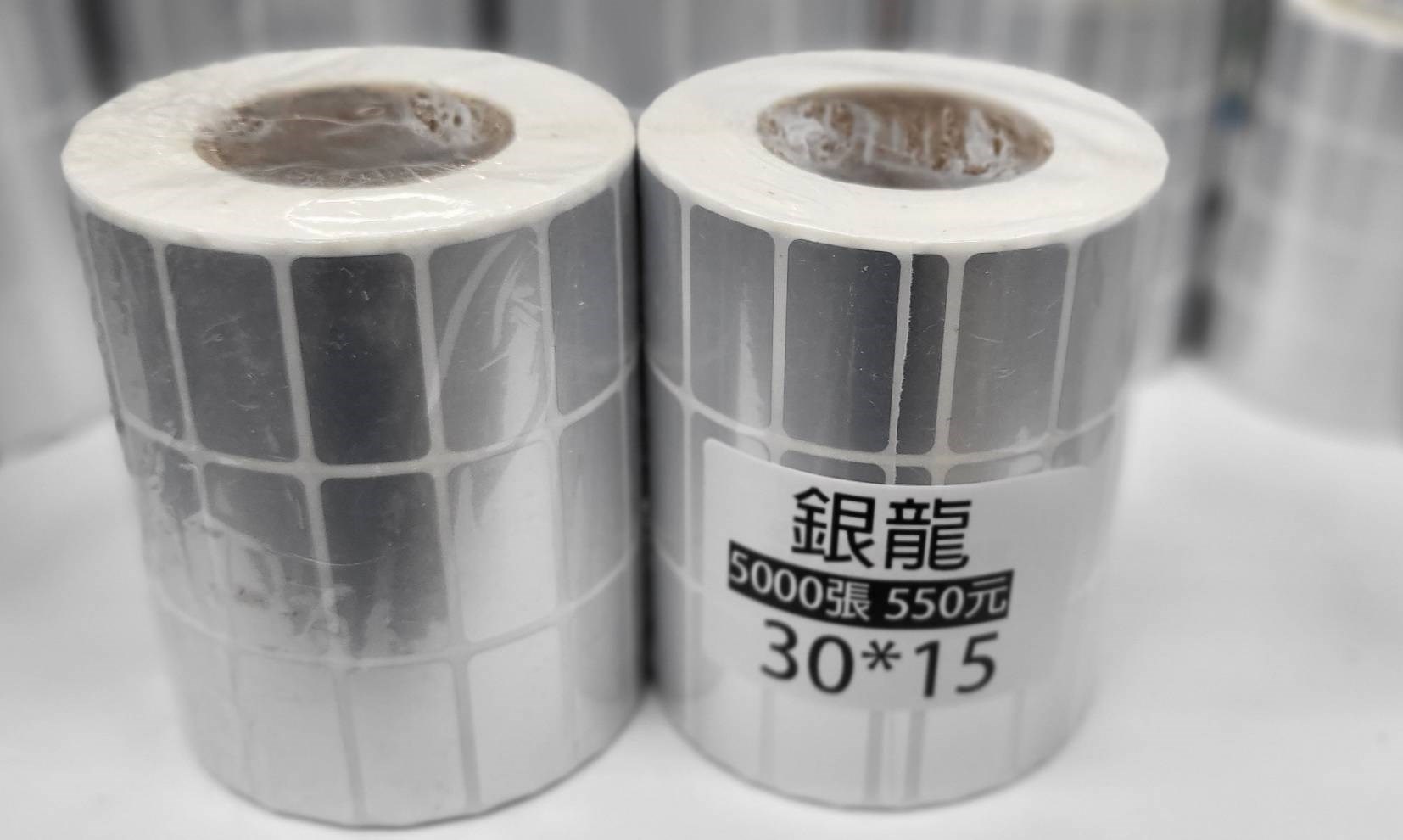 銀龍30*15mm 啞銀龍貼紙 消光銀貼紙